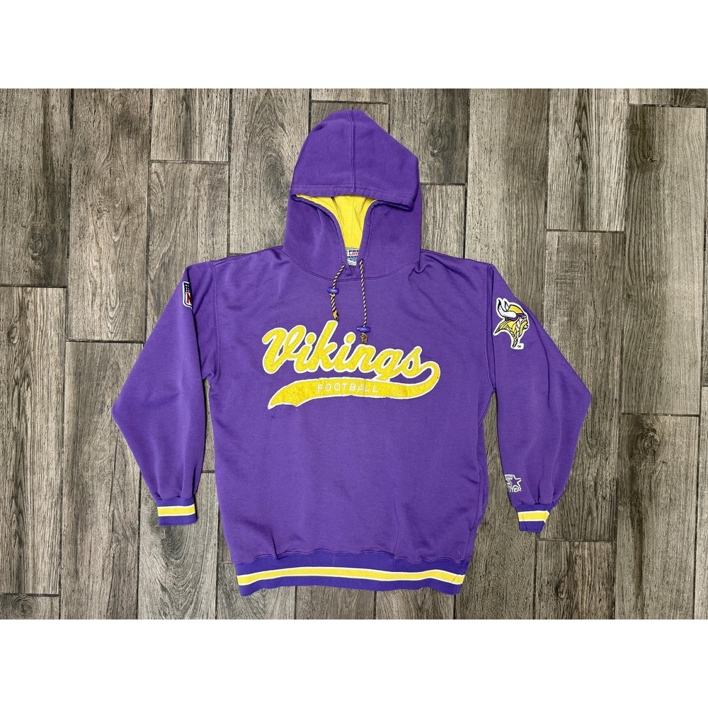 Starter ProLine Vintage Minnesota Vikings Hoodie Men's Medium Purple NFL